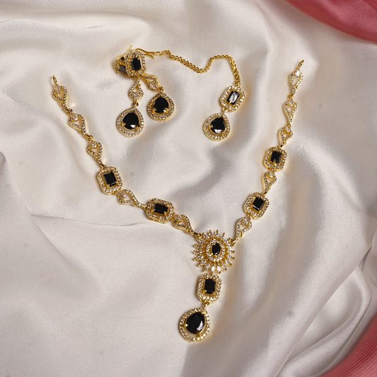Opal Zircon Necklace Set